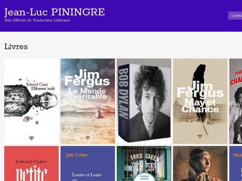 Jean-Luc Piningre – site auteur traducteur