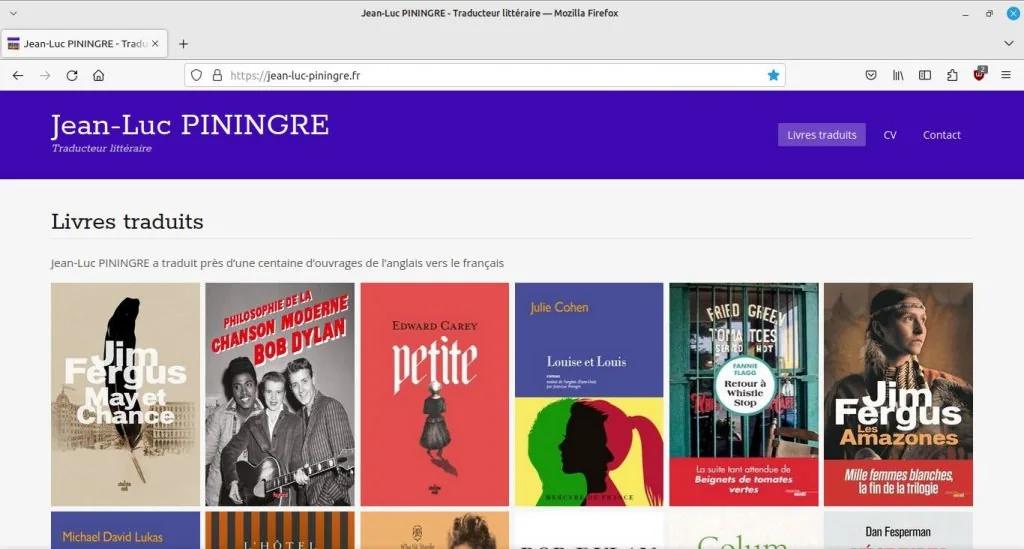 Exemple de site internet JL Piningre